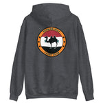 USS Dwight D. Eisenhower (CVN-69) Persian Gulf Yacht Club Hoodie – back view, heather