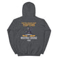 USS Yorktown (CVS-10) 1960 WESTPAC Unisex Hoodie – back view, heather
