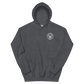 USS Yorktown (CVS-10) 1967-68 WESTPAC/VIETNAM Unisex Hoodie – front view, heather