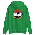 USS Dwight D. Eisenhower (CVN-69) Persian Gulf Yacht Club Hoodie – back view, irish green