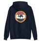 USS Dwight D. Eisenhower (CVN-69) Persian Gulf Yacht Club Hoodie – back view, navy