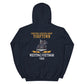 USS Yorktown (CVS-10) 1966 WESTPAC/VIETNAM Unisex Hoodie – back view, navy