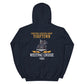 USS Yorktown (CVS-10) 1960 WESTPAC Unisex Hoodie – back view, navy