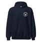 USS Yorktown (CVS-10) 1964-65 WESTPAC/VIETNAM Unisex Hoodie – front view, navy
