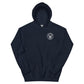 USS Yorktown (CVS-10) 1961-62 WESTPAC Unisex Hoodie – front view, navy