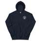 USS Yorktown (CVS-10) 1960 WESTPAC Unisex Hoodie – front view, navy
