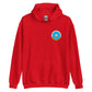 USS Dwight D. Eisenhower (CVN-69) Persian Gulf Yacht Club Hoodie – front view, red