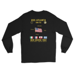 USS Atlanta (SSN-712) 1982 Med Long Sleeve Cruise Shirt