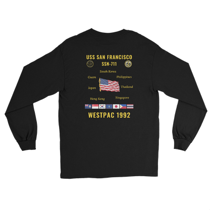 USS San Francisco (SSN-711) 1992 WestPac Long Sleeve Cruise Shirt