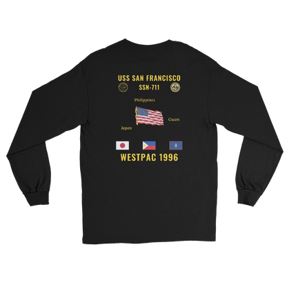 USS San Francisco (SSN-711) 1996 WestPac Long Sleeve Cruise Shirt