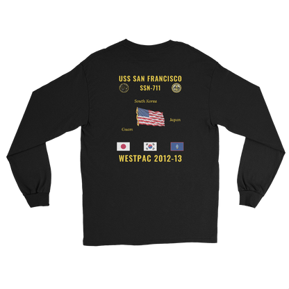 USS San Francisco (SSN-711) 2012-13 WestPac Long Sleeve Cruise Shirt