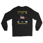 USS San Francisco (SSN-711) 2014-15 WestPac Long Sleeve Cruise Shirt