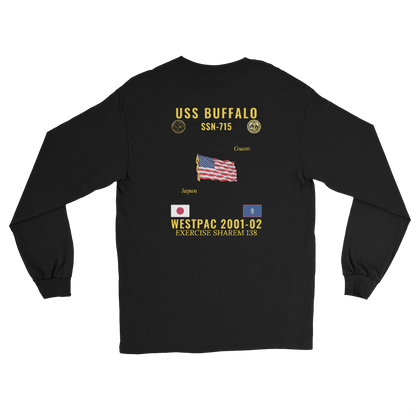 USS Buffalo (SSN-715) 2001-02 WestPac Long Sleeve Cruise Shirt