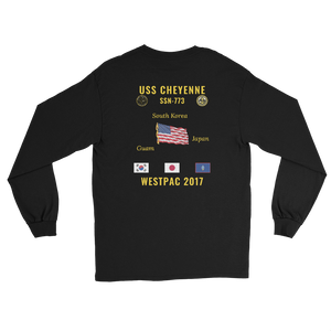USS Cheyenne (SSN-773) 2017 WestPac Long Sleeve Cruise Shirt