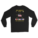 USS Santa Fe (SSN-763) 1997 Gulf/WestPac Long Sleeve Cruise Shirt