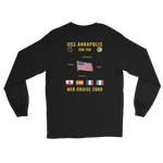 USS Annapolis (SSN-760) 2000 Med Long Sleeve Cruise Shirt