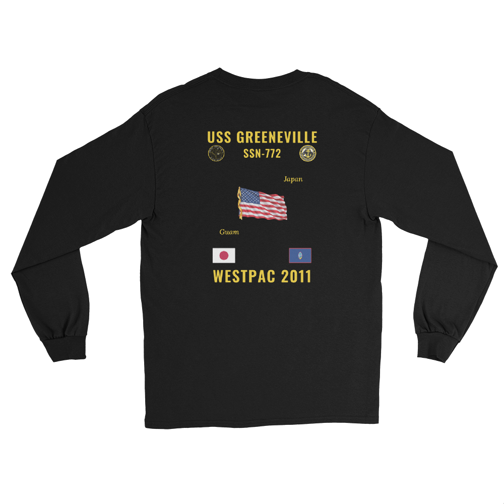 USS Greeneville (SSN-772) 2011 WestPac Long Sleeve Cruise Shirt