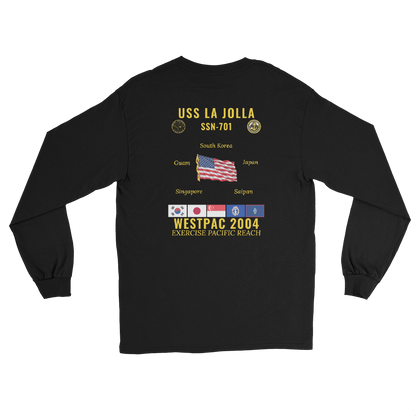 USS La Jolla (SSN-701) 2004 WestPac Long Sleeve Cruise Shirt