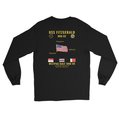 USS Fitzgerald (DDG-62) 1998-99 WestPac/Gulf Long Sleeve Cruise Shirt