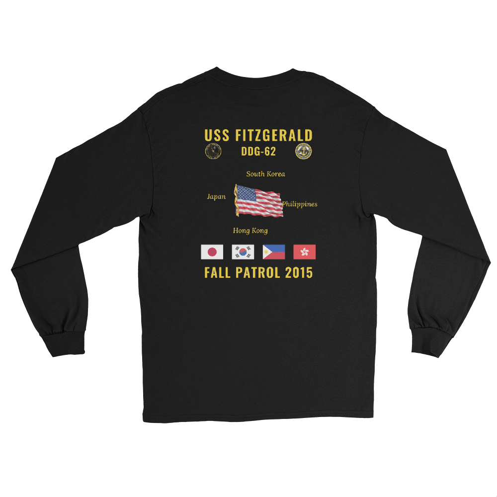 USS Fitzgerald (DDG-62) 2015 Fall Patrol Long Sleeve Cruise Shirt