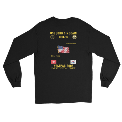 USS John S McCain (DDG-56) 2005 WestPac Long Sleeve Cruise Shirt