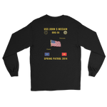 USS John S McCain (DDG-56) 2014 Spring Patrol Long Sleeve Cruise Shirt