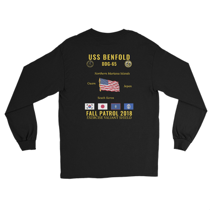 USS Benfold (DDG-65) 2018 Fall Patrol Long Sleeve Cruise Shirt