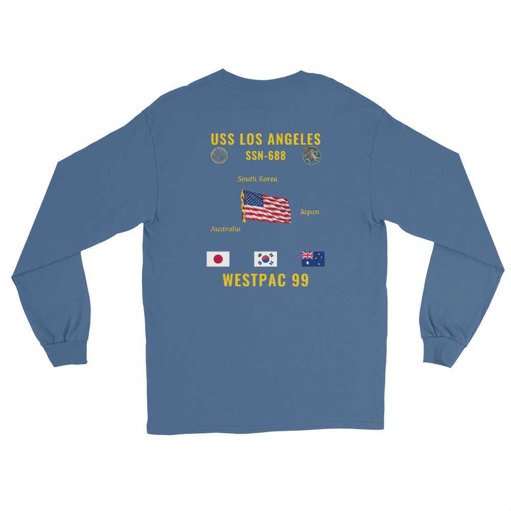 USS Los Angeles (SSN-688) 1999 WestPac Long Sleeve Cruise Shirt