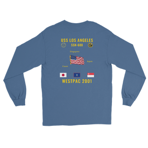 USS Los Angeles (SSN-688) 2001 WestPac Long Sleeve Cruise Shirt