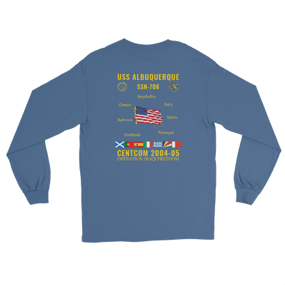 USS Albuquerque (SSN-706) 2004-05 CENTCOM Long Sleeve Cruise Shirt