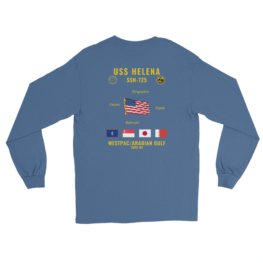 USS Helena (SSN-725) 1993-94 WestPac/Arabian Gulf Long Sleeve Cruise Shirt