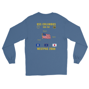 USS Columbus (SSN-762) 2008 WestPac Long Sleeve Cruise Shirt