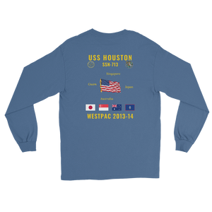 USS Houston (SSN-713) 2013-14 WestPac Long Sleeve Cruise Shirt