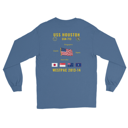 USS Houston (SSN-713) 2013-14 WestPac Long Sleeve Cruise Shirt
