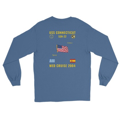 USS Connecticut (SSN-22) 2004 Med Long Sleeve Cruise Shirt