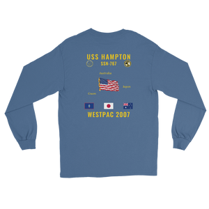 USS Hampton (SSN-767) 2007 WestPac Long Sleeve Cruise Shirt