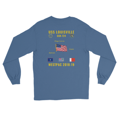 USS Louisville (SSN-724) 2018-19 WestPac Long Sleeve Cruise Shirt