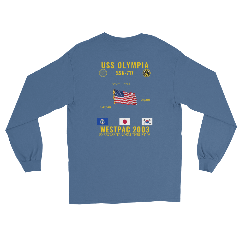 USS Olympia (SSN-717) 2003 WestPac Long Sleeve Cruise Shirt