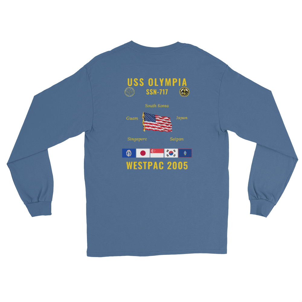 USS Olympia (SSN-717) 2005 WestPac Long Sleeve Cruise Shirt