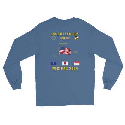 USS Salt Lake City (SSN-716) 2004 WestPac Long Sleeve Cruise Shirt
