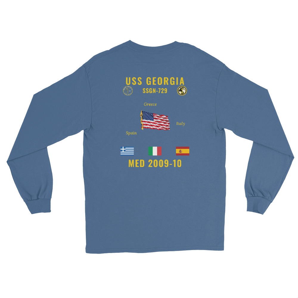 USS Georgia (SSGN-729) 2009-10 Med Long Sleeve Cruise Shirt