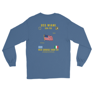 USS Miami (SSN-755) 1998-99 Med Long Sleeve Cruise Shirt