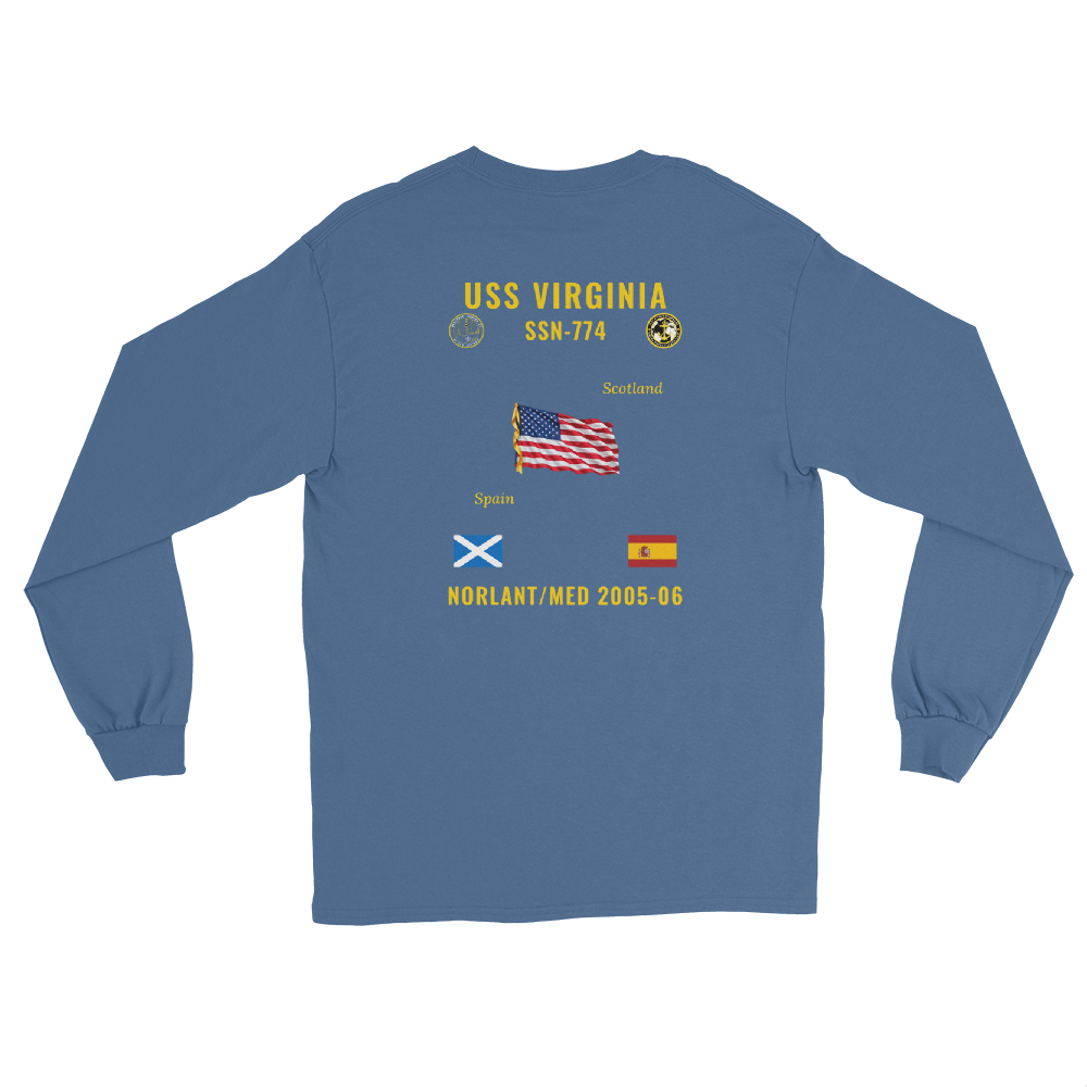 USS Virginia (SSN-774) 2005-06 NORLANT/Med Long Sleeve Cruise Shirt