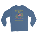 USS Fitzgerald (DDG-62) 1997 Maiden Deployment Long Sleeve Cruise Shirt