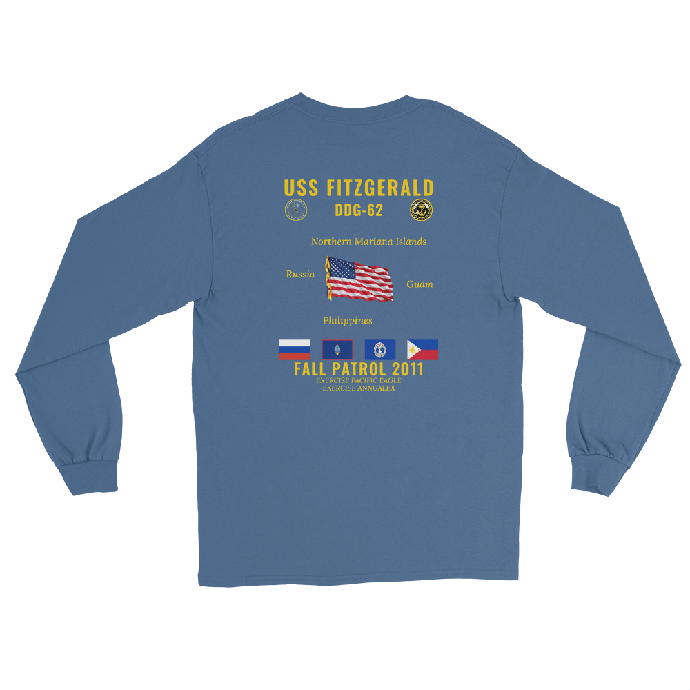 USS Fitzgerald (DDG-62) 2011 Fall Patrol Long Sleeve Cruise Shirt