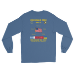 USS Donald Cook (DDG-75) 2007 Med/Black Sea Long Sleeve Cruise Shirt