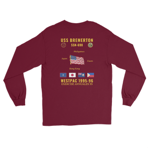 USS Bremerton (SSN-698) 1995-96 WestPac Long Sleeve Cruise Shirt