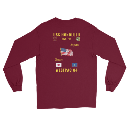 USS Honolulu (SSN-718) 2004 WestPac Long Sleeve Cruise Shirt