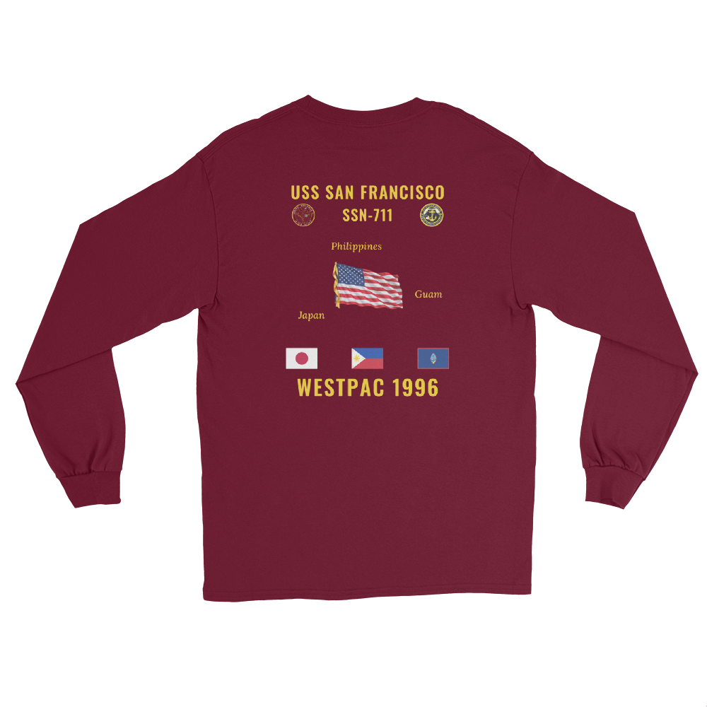 USS San Francisco (SSN-711) 1996 WestPac Long Sleeve Cruise Shirt