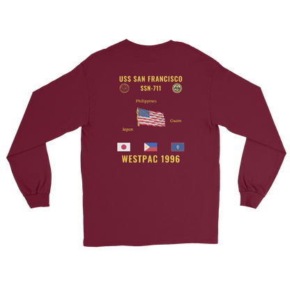 USS San Francisco (SSN-711) 1996 WestPac Long Sleeve Cruise Shirt